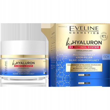 Eveline Biohyaluron 3xRetinol System multinutriční krém na obličej 60+ 50ml