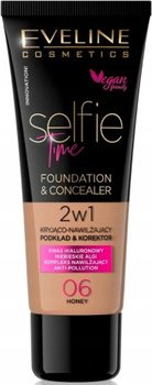 Eveline Selfie Time Moisturizing Covering Foundation 2v1 06 Honey