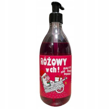 LaQ Shots! Růžový sprchový gel v Ch! Vánoční zimní edice 500ml