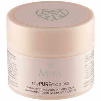 Miya myPUREexpress Čistící pleťová maska s kyselinou azelaovou 50 ml