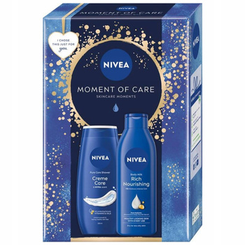 Nivea Moment Of Care Dárková sada pro ženy Sprchové gelové mléko