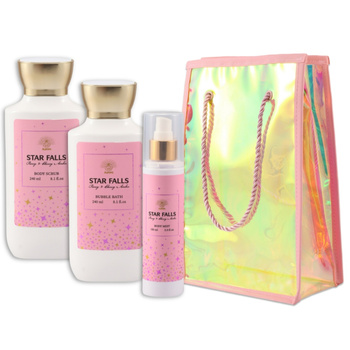 Aurora Dárková sada v sáčku Peelingová koupelová pěna Pivoňka Mist