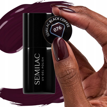 Semilac Hybrid Varnish Black Coffee 076 7ml