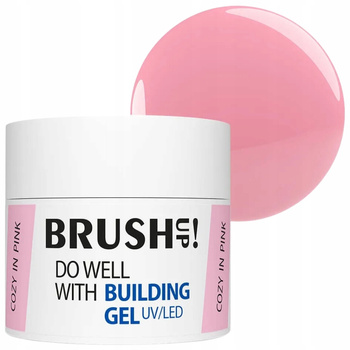 Brush Up! Stavební gel UV/LED gel na nehty Cosy In Pink 12g