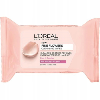 Loreal Skin Expert čistící vlhčené ubrousky Flowers 25 kusů