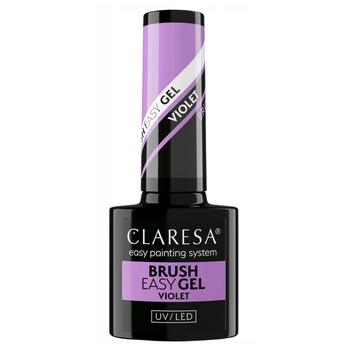Claresa Brush Easy Gel Building Nail Gel Manicure Violet 5g