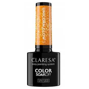 Claresa Hybridní lak na nehty Orange Unicorn Glow 3 5g
