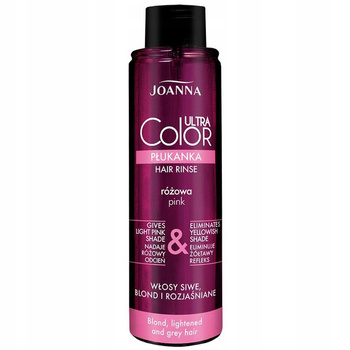Joanna Ultra Color Pink Rinse pro blond a šedivé vlasy 150 ml