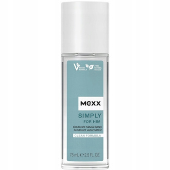Mexx Simply For Him DNS Men's Deodorant Spray Fruity Notes Mint 75ml