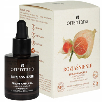 Orientana rozjasňující sérum ampule na obličej Ashwagandha Vitamin C 30 ml