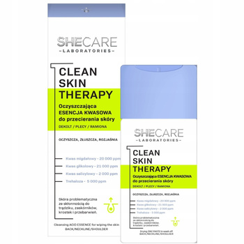 SheCare Clean Skin Therapy Purifying Acid Essence, výstřih, záda 150 ml