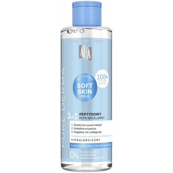 AA Pure Derma Soft Skin Peptide hypoalergenní micelární tekutina 3v1 200 ml