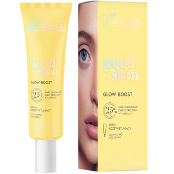 Bielenda Good Skin Glow Boost Cream rozjasňuje a redukuje zabarvení 50 ml