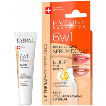 Eveline Lip Therapy Tint 6v1 Hydratační sérum na rty Natural Nude 12ml