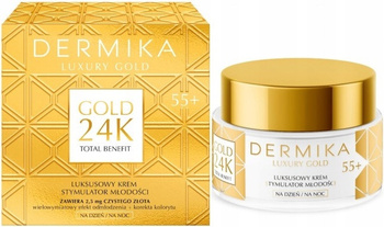 Dermika Luxury Gold 24K krémový stimulátor 55+
