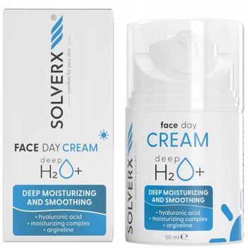 Solverx Deep H2O+ hydratační denní pleťový krém pro suchou pleť 50 ml