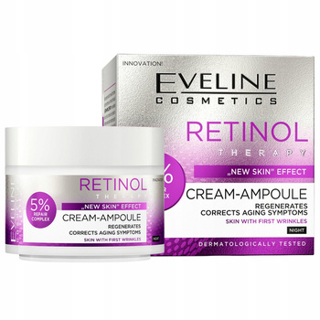Eveline Retinol Therapy noční pleťový krém proti vráskám 50 ml