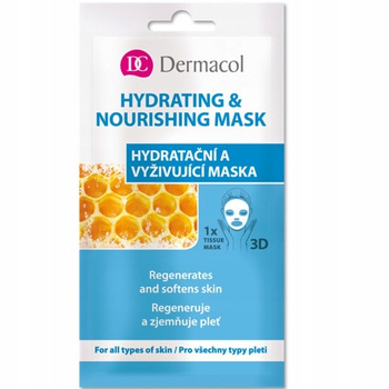 Dermacol Mask Sheet Mask Hydratační vyživující s výtažkem z medu