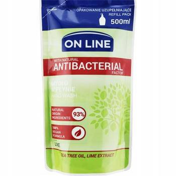 On Line doplňkové antibakteriální tekuté mýdlo Tea Tree 500 ml