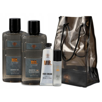 Aurora Dárková sada Pánský šampon, kondicionér, gel, krém a šalvějový parfém