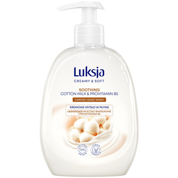 Luksja krémové jemné krémové tekuté mýdlo na ruce, zklidňující bavlna 500 ml