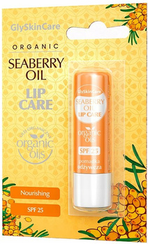 Vyživující ochranná rtěnka GlySkinCare Rakytníkový olej SPF 25