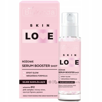 Bielenda Skin Love Moisturizing Face Serum Booster Shot Glow Effect 30 g