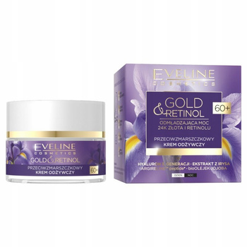 Eveline Gold Retinol Gold výživný krém proti vráskám 60+ 50ml