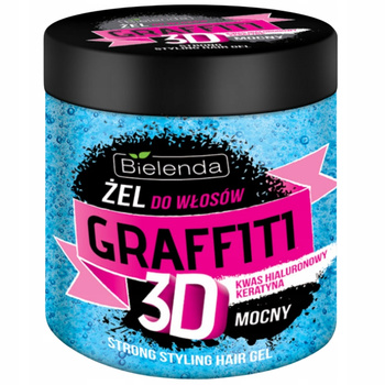 Bielenda Graffiti 3D Strong Holding Gel na vlasy s keratinem 250g