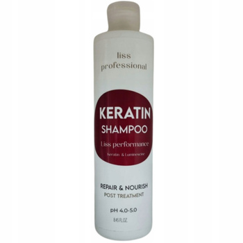 Onix Liss Performance keratinový šampon pro poškozené slabé vlasy 250 ml