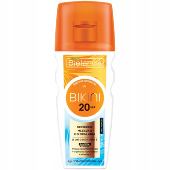 Bielenda Bikini Hydratační voděodolné mléko na opalování s SPF 20 175 ml