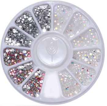 Carousel Kamínky Krystaly Stříbrná Mix Jet