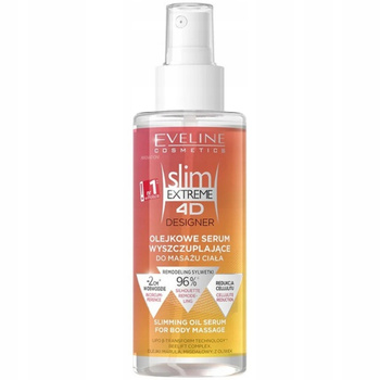 Eveline 4D Slim Extreme Slimming Oil tělové masážní sérum 150 ml