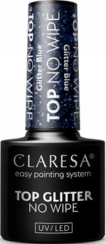 Claresa Top No Wipe Hybrid Glitter Glitter Blue 5ml