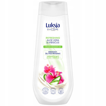 Luksja Silk Care krémový sprchový gel Osvěžující aloe ibišek 500 ml