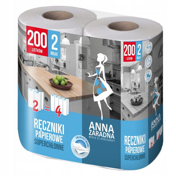 Super savé papírové ručníky, 2 role, 200 listů