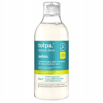 Tołpa Dermo Face Normalizing Micelar Fluid na mytí obličeje a očí 400 ml