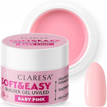 Claresa Soft Easy Builder Gel Baby Pink Candy Pink 90g