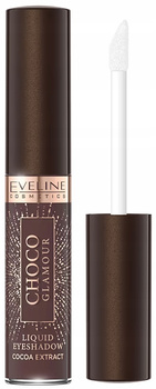 Tekuté oční stíny Eveline Choco Glamour 2v1 Matte Brown + Base 05
