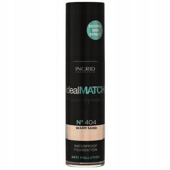 Ingrid Ideal Match Waterproof Face Foundation 404 Warm Sand 30ml