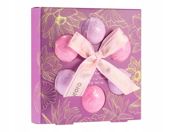 Aurora Dárková sada Šumivé bomby do koupele Lotosový květ 6 kusů 30g