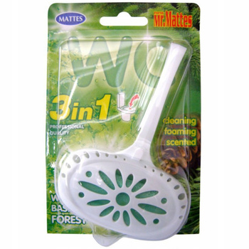 Matná osvěžující čistící závěsná toaletní tyčinka 3v1 Forest Scent 40g