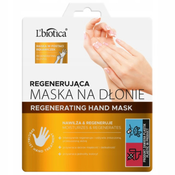 L'biotica Regenerační maska ​​na ruce a rukavice Silně zvlhčující 1 pár