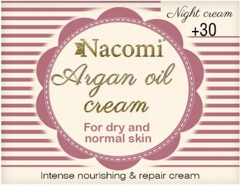 Nacomi Krém na obličej Arganový olej 50ml Noční 30+