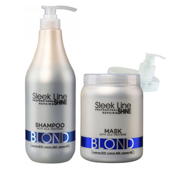 Stapiz Sleek Line Blond Blue Silk maska ​​1000 ml