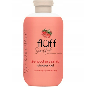 Fluff Osvěžující ovocný jahodový zpevňující sprchový gel 500 ml