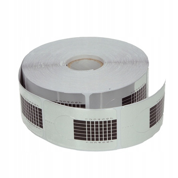 Stříbrné šablony úzkých forem na manikúru, 100 kusů