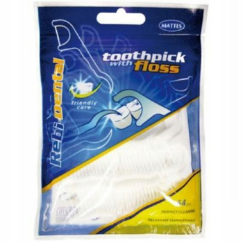 Rebi Dental Dentální párátko s dentální nití Sada 64 ks