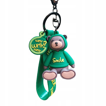 Klíčenka Klíčenka Medvídek v zelené mikině