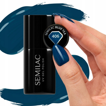 Semilac Hybrid Varnish Blue Tea 406 7ml